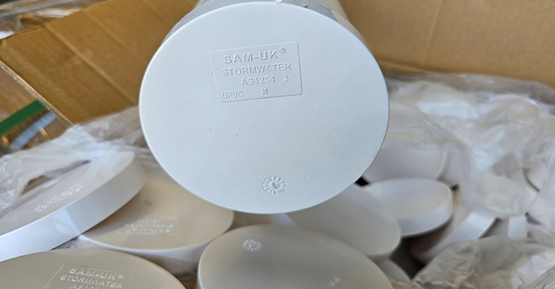 90mm PVC Cap - Stormwater