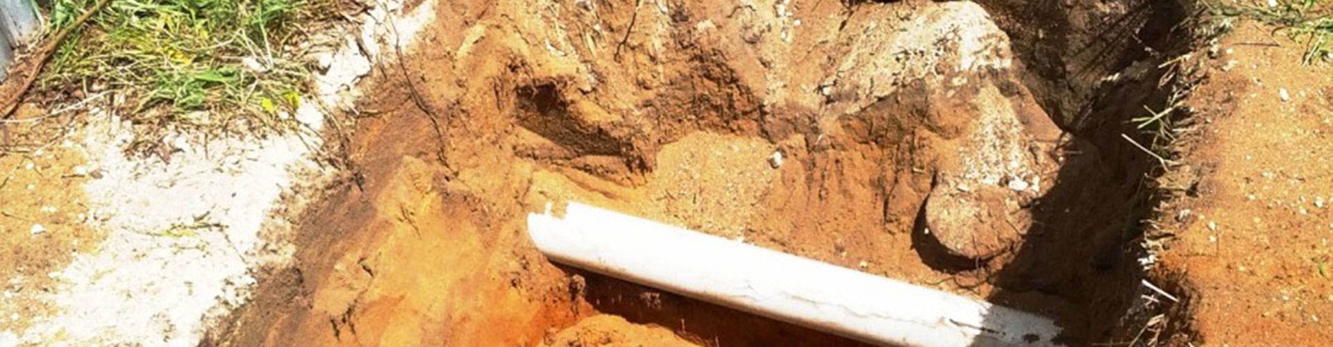 Sewer pipes locating Locating sewer pipes