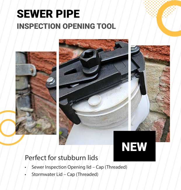 Plumbers tool - Sewer Pipe Inspection Opening Tool